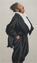 Репродукция картины "caricature of mr lionel lawson" художника "тиссо джеймс"