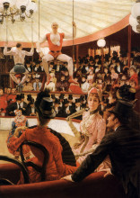 Репродукция картины "women of paris: the circus lover" художника "тиссо джеймс"