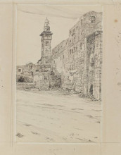 Копия картины "site of the antonia tower" художника "тиссо джеймс"