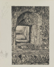 Репродукция картины "the round stone seen from the interior" художника "тиссо джеймс"