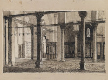 Репродукция картины "transept of the mosque of el aksa" художника "тиссо джеймс"