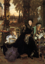 Копия картины "a widow" художника "тиссо джеймс"