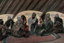 Картина "jethro and moses, as in exodus 18" художника "тиссо джеймс"