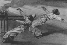 Репродукция картины "nadab and abihu are killed in the tabernacle, leviticus" художника "тиссо джеймс"