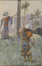 Репродукция картины "deborah beneath the palm tree" художника "тиссо джеймс"