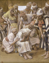 Картина "jacob mourns his son joseph" художника "тиссо джеймс"