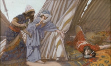 Копия картины "jael shows to barak, sisera lying dead" художника "тиссо джеймс"