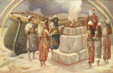 Репродукция картины "noah&#39;s sacrifice" художника "тиссо джеймс"