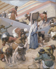 Копия картины "the gathering of the manna" художника "тиссо джеймс"