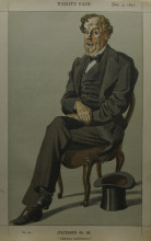 Репродукция картины "caricature of alexander baillie cochrane m.p." художника "тиссо джеймс"