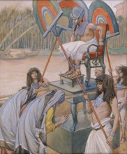 Репродукция картины "pharaoh and the midwives" художника "тиссо джеймс"