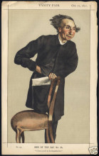 Репродукция картины "caricature of charles voysey" художника "тиссо джеймс"