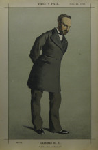 Репродукция картины "caricature of sir charles wentworth dilke, 2nd baronet pc" художника "тиссо джеймс"