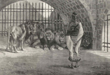 Репродукция картины "daniel in the lion&#39;s" художника "тиссо джеймс"