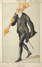 Картина "men of the day no.610 caricature of lt col lord charles james fox russell" художника "тиссо джеймс"