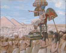 Картина "pharaoh notes the importance of the jewish people" художника "тиссо джеймс"