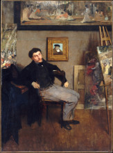 Копия картины "portrait of james tissot" художника "тиссо джеймс"