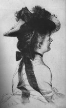 Репродукция картины "rubens hat" художника "тиссо джеймс"