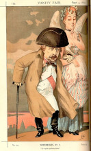 Репродукция картины "sovereigns no.10 caricature of napoleon iii" художника "тиссо джеймс"