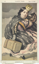 Копия картины "sovereigns no.20 caricature of isabella ii of spain" художника "тиссо джеймс"