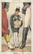 Картина "sovereigns no.30 caricature of leopold ii of the belgians" художника "тиссо джеймс"