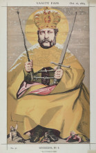 Репродукция картины "sovereigns no.40 caricature of alexander ii of russia" художника "тиссо джеймс"