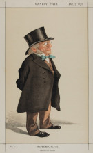 Картина "statesmen no.1310 caricature of sir francis goldsmid m.p." художника "тиссо джеймс"