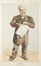 Копия картины "statesmen no.940 caricature of alderman andrew lusk m.p." художника "тиссо джеймс"