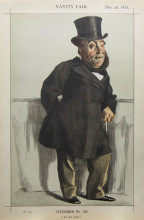 Копия картины "caricature of william henry gregory" художника "тиссо джеймс"