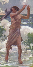 Репродукция картины "the prophet jonah" художника "тиссо джеймс"