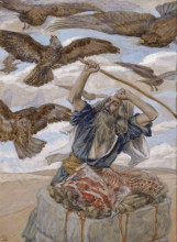Репродукция картины "abraham guarding his sacrifice" художника "тиссо джеймс"