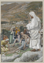 Копия картины "the possessed boy at the foot of mount tabor" художника "тиссо джеймс"