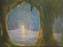 Репродукция картины "the blue grotto" художника "барабаш миклош"