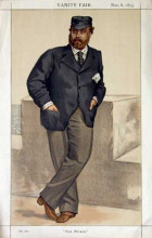 Копия картины "caricature of edward, prince of wales" художника "тиссо джеймс"
