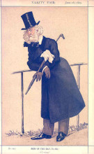 Репродукция картины "caricature of mr washington hibbert" художника "тиссо джеймс"