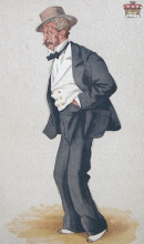 Копия картины "caricature of thomas egerton, 2nd earl of wilton" художника "тиссо джеймс"