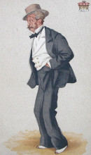 Репродукция картины "caricature of thomas egerton, 2nd earl of wilton" художника "тиссо джеймс"