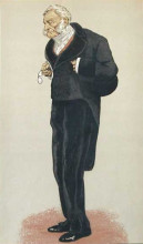 Репродукция картины "caricature of william bathurst, 5th earl bathurst" художника "тиссо джеймс"