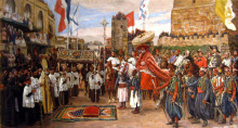 Репродукция картины "the&#160;latin patriarch of jerusalem" художника "тиссо джеймс"