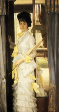 Копия картины "portrait of miss lloyd" художника "тиссо джеймс"