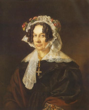 Репродукция картины "portrait of ms. konkoly" художника "барабаш миклош"