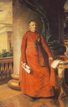 Репродукция картины "portrait of j&#225;nos l&#225;szl&#243; pyrker, bishop of eger" художника "барабаш миклош"