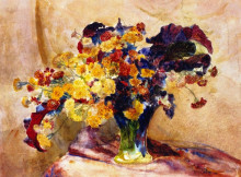Репродукция картины "untitled (also known as flowers in a vase)" художника "тиффани луис комфорт"