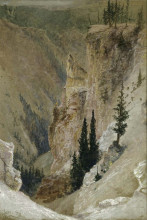Репродукция картины "yellowstone canyon" художника "тиффани луис комфорт"