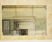 Картина "design for henry field memorial gallery at the art institute of chicago" художника "тиффани луис комфорт"