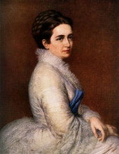 Репродукция картины "portrait of mrs. istv&#225;n bitt&#243;" художника "барабаш миклош"