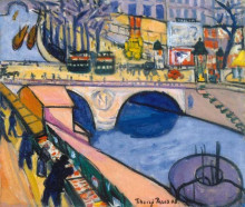 Копия картины "pont st. michel" художника "тихань лайош"