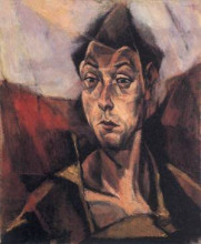 Картина "self-portrait" художника "тихань лайош"