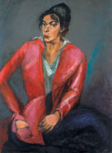 Репродукция картины "portrait of a young girl" художника "тихань лайош"