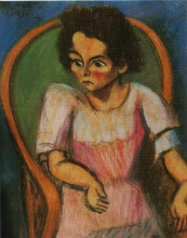 Репродукция картины "portrait of a child" художника "тихань лайош"